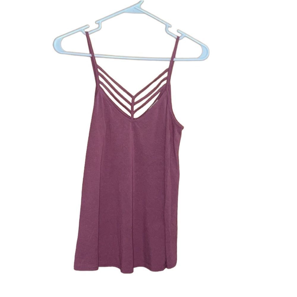 •EXPRESS• NWOT strappy ladder front swing tank top in begonia color size XS